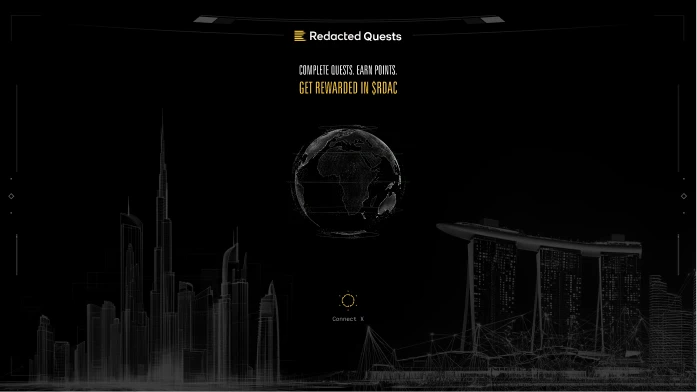 Redacted Quests, complete quests and connect X
